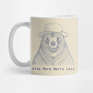 Hike More Worry less / Smiling Bear Mug